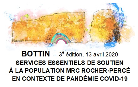 CORONAVIRUS - Bottin des services essentiels de soutien - MRC Rocher-Percé